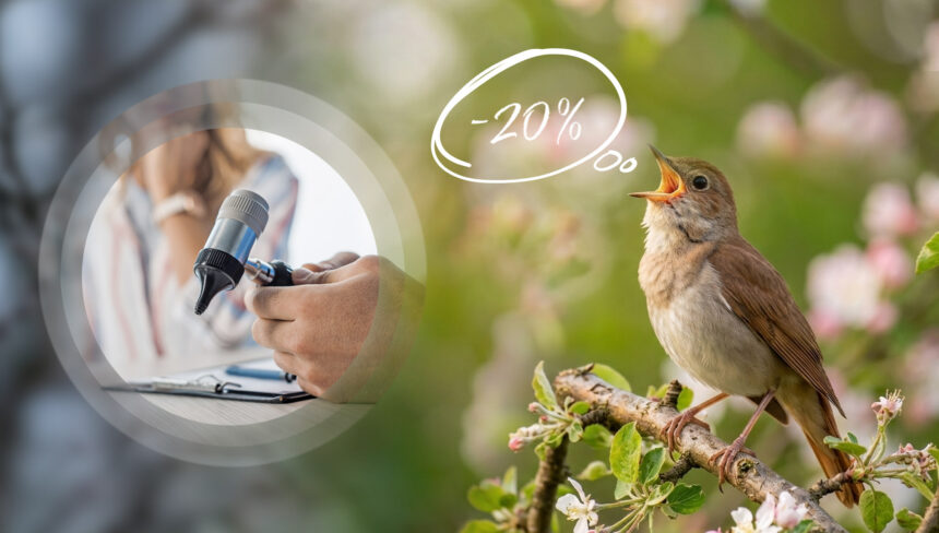 Слышите? Только в марте вам скидка 20% на первичный приём ЛОР-врача