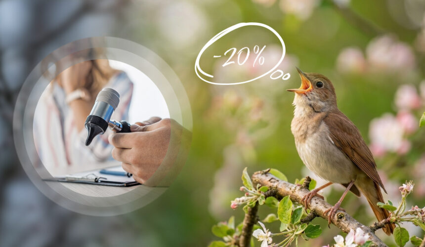 Слышите? Только в марте вам скидка 20% на первичный приём ЛОР-врача